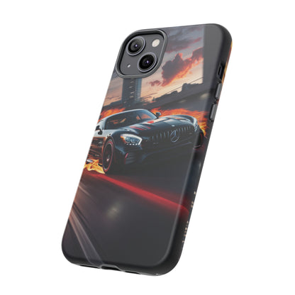 Phone Cases - Mercedes AMG in Urban Flames Design