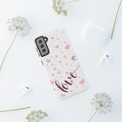 Phone Cases love light bg Tough Cases