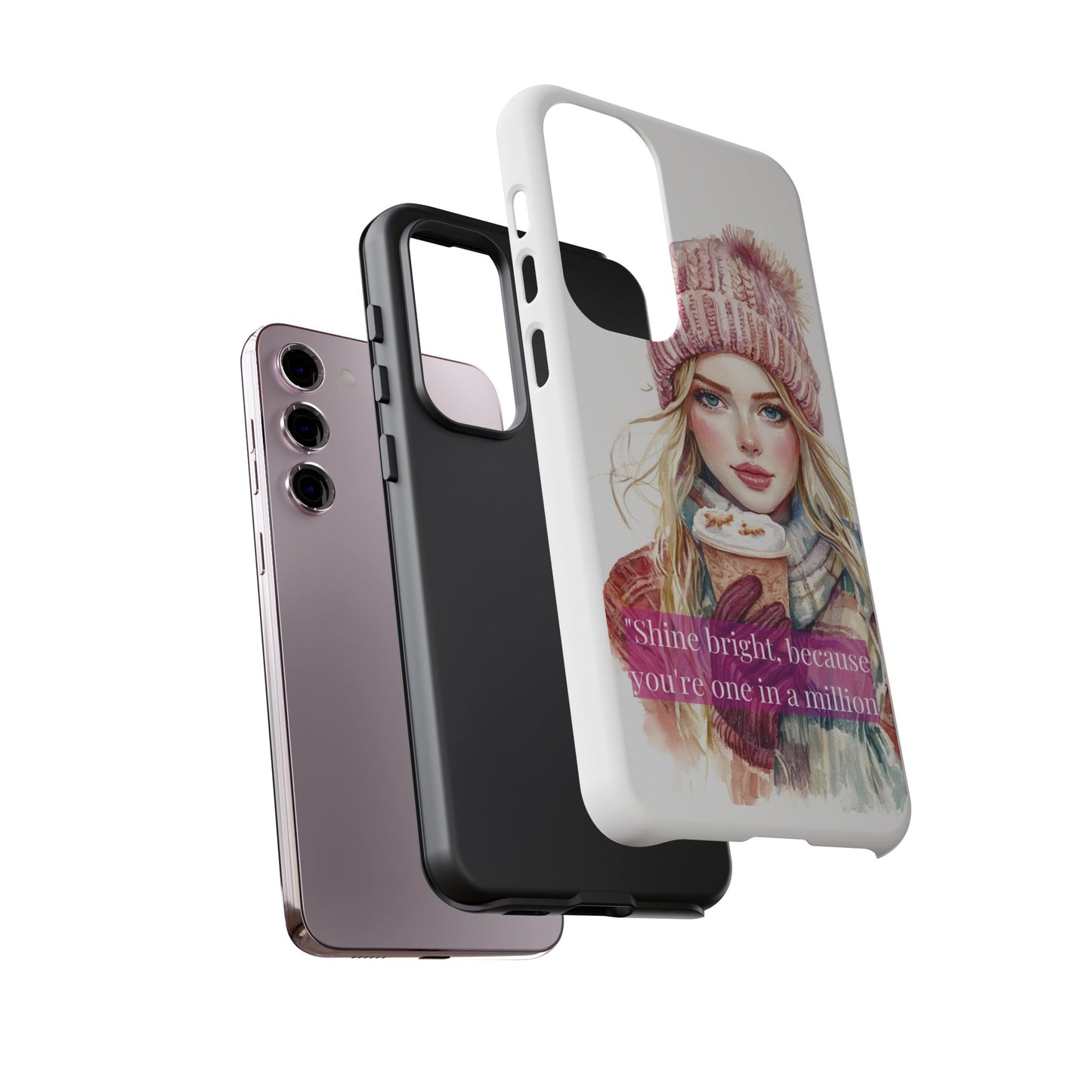 Phone Case - Girls Motivation Beautiful Shine Bright Tough Case