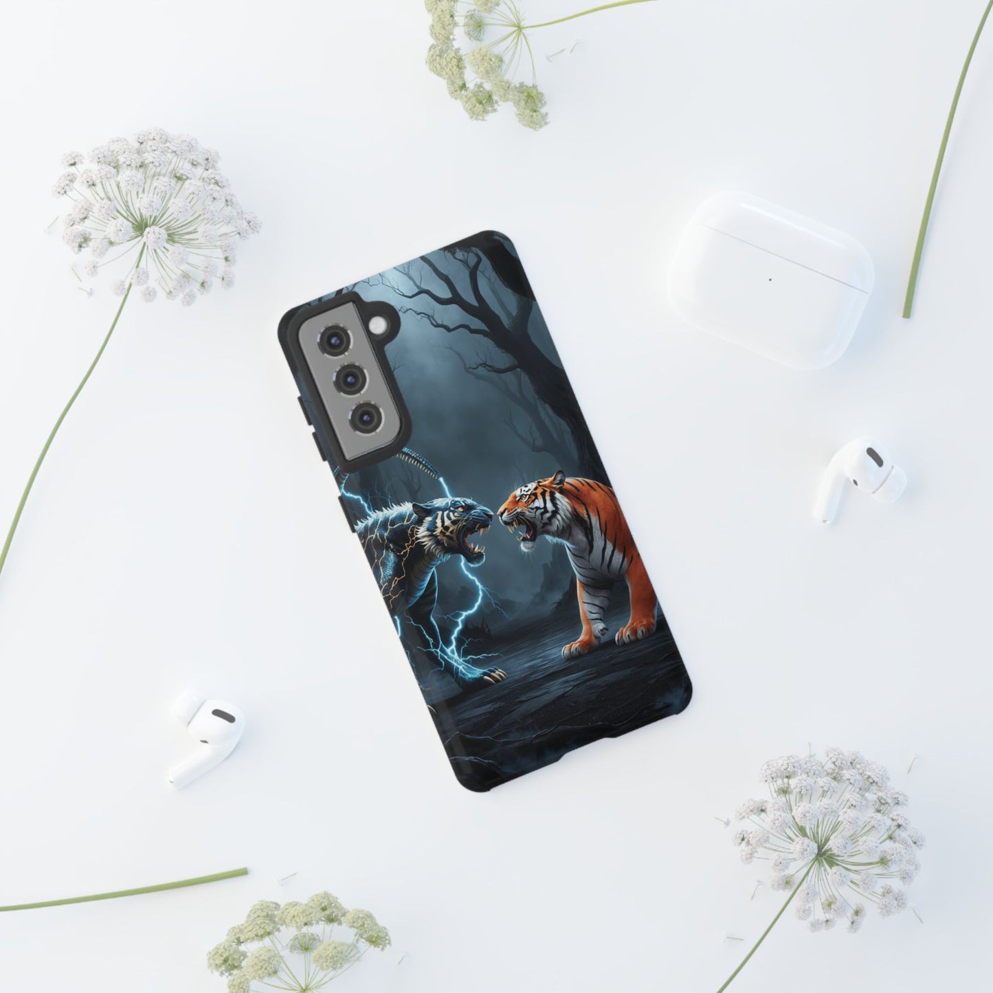 Phone Case - Lion vs Alien Tough Case