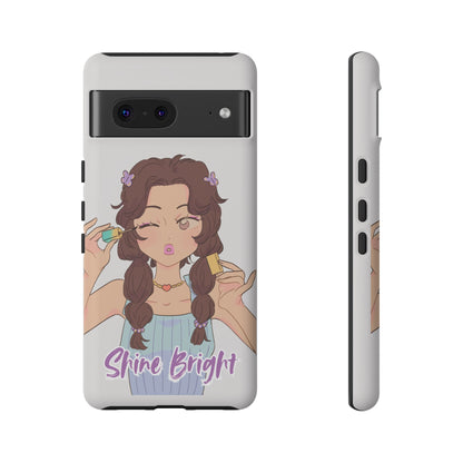 Phone Case - Shine Bright Girl Make Makeup