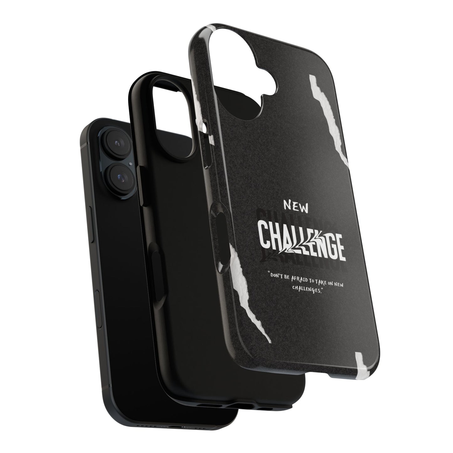 motivational new challenge phone Cases