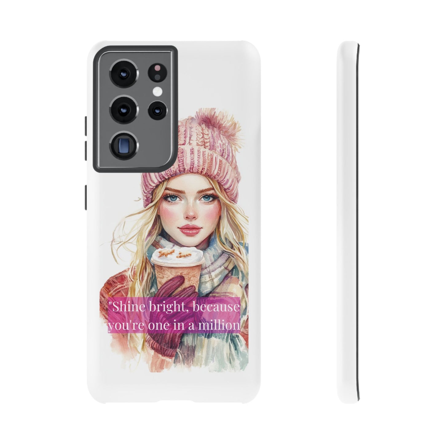 Phone Case - Girls Motivation Beautiful Shine Bright Tough Case