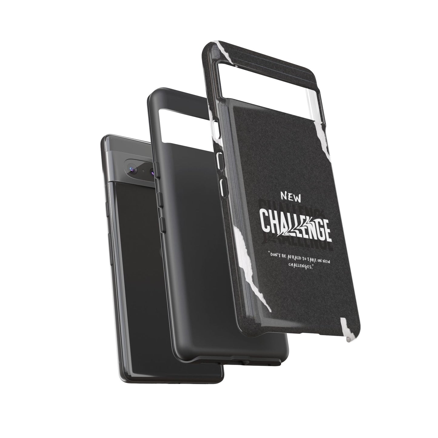 motivational new challenge phone Cases