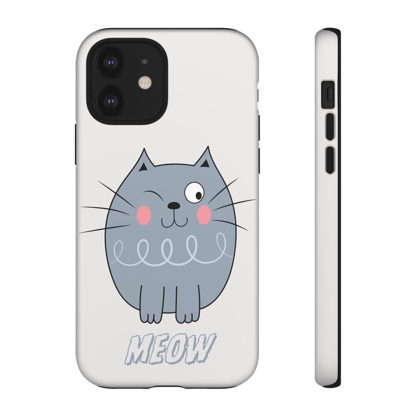 Phone Case - Tough Cat Meow Design