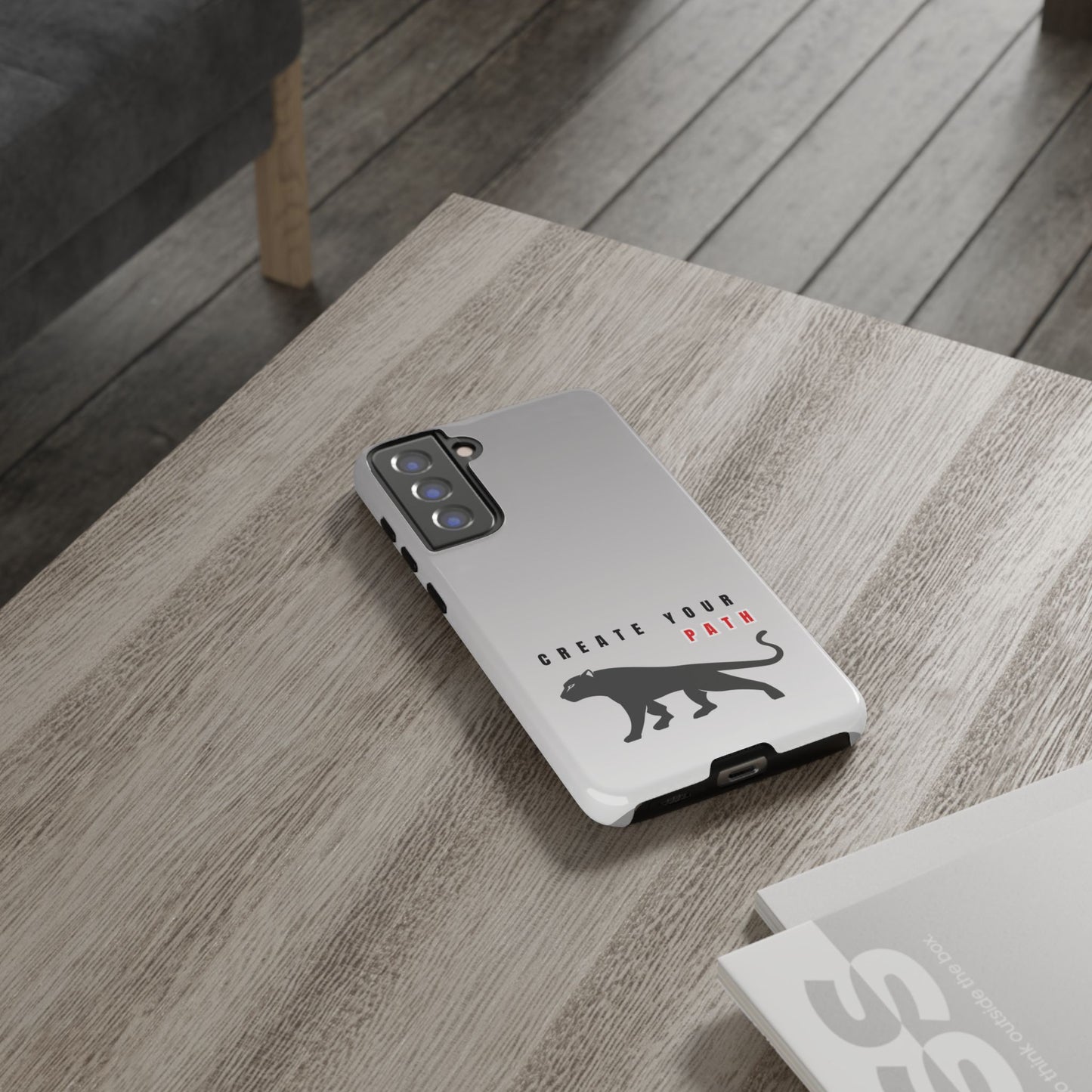 Tough Cases - Create Your Path Black Cat Phone Case