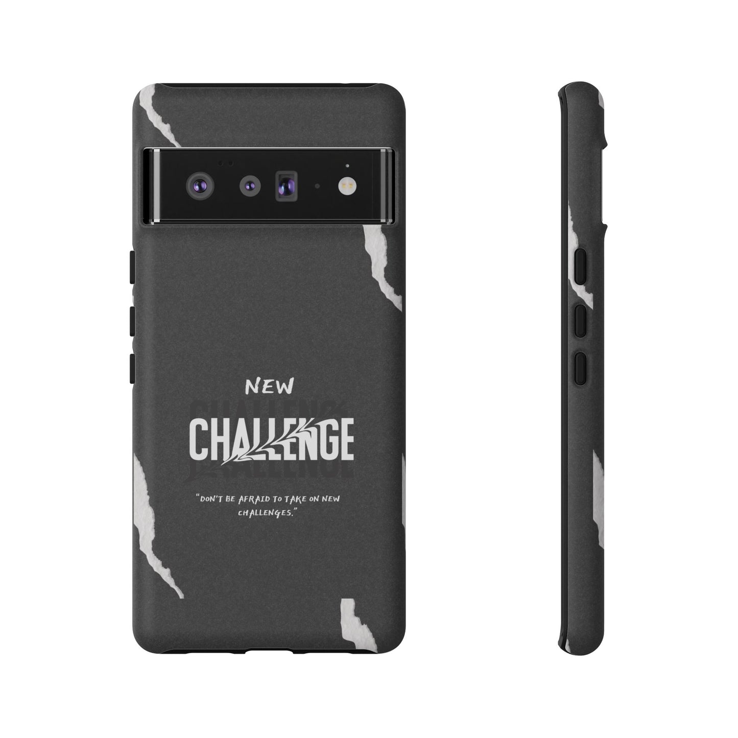 motivational new challenge phone Cases