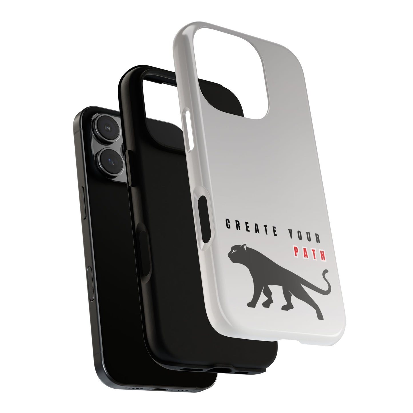 Tough Cases - Create Your Path Black Cat Phone Case