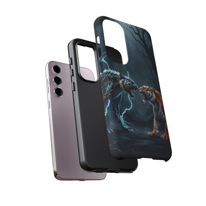 Phone Case - Lion vs Alien Tough Case