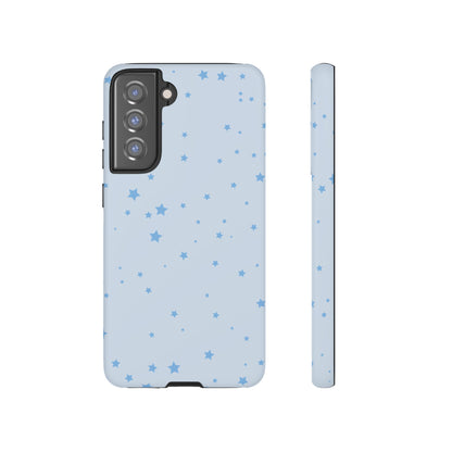 Phone Case - Blue Star in Light Blue Background Design