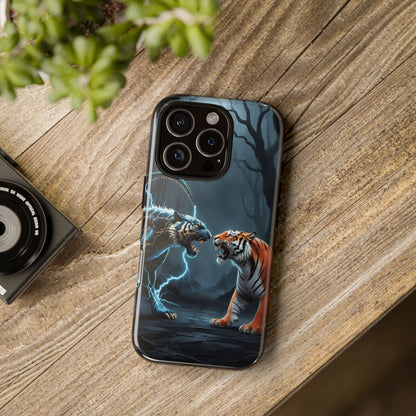 Phone Case - Lion vs Alien Tough Case