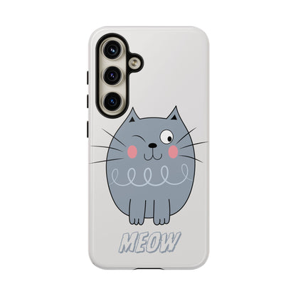 Phone Case - Tough Cat Meow Design