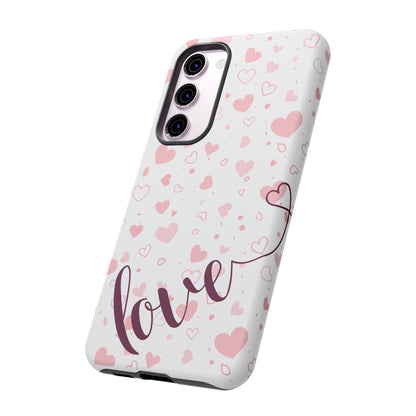 Phone Cases love light bg Tough Cases