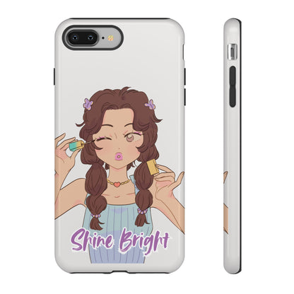 Phone Case - Shine Bright Girl Make Makeup