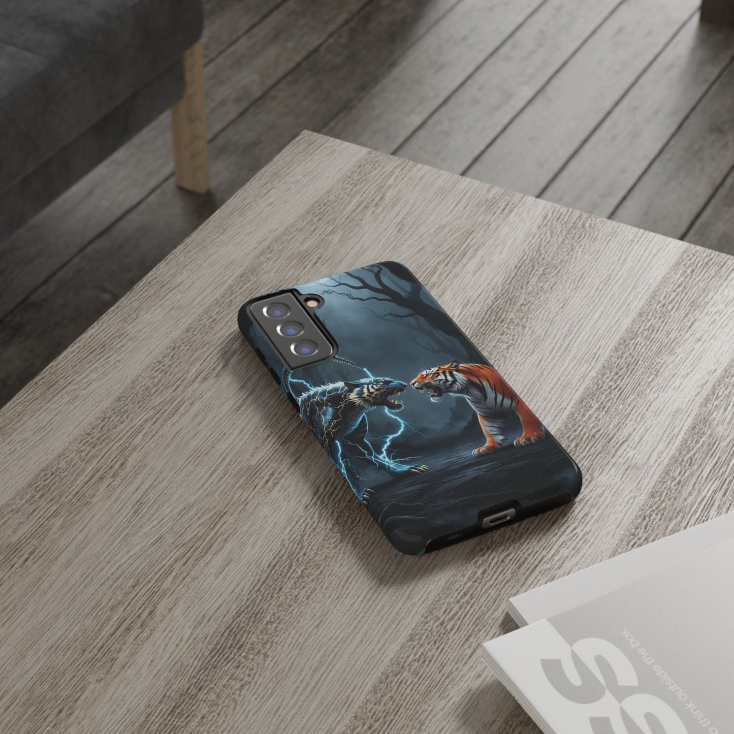 Phone Case - Lion vs Alien Tough Case