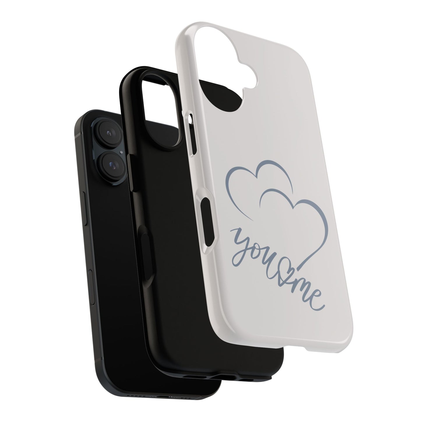 Phone Cases you and me 2 hearts Tough Cases