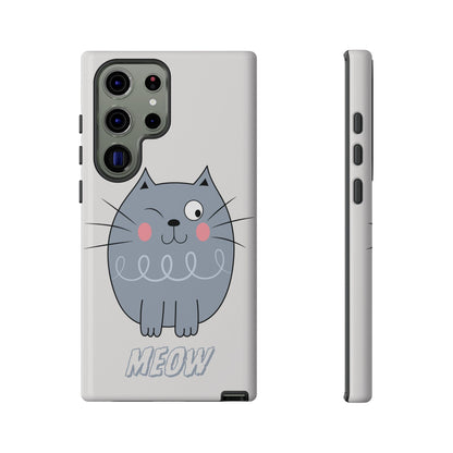 Phone Case - Tough Cat Meow Design