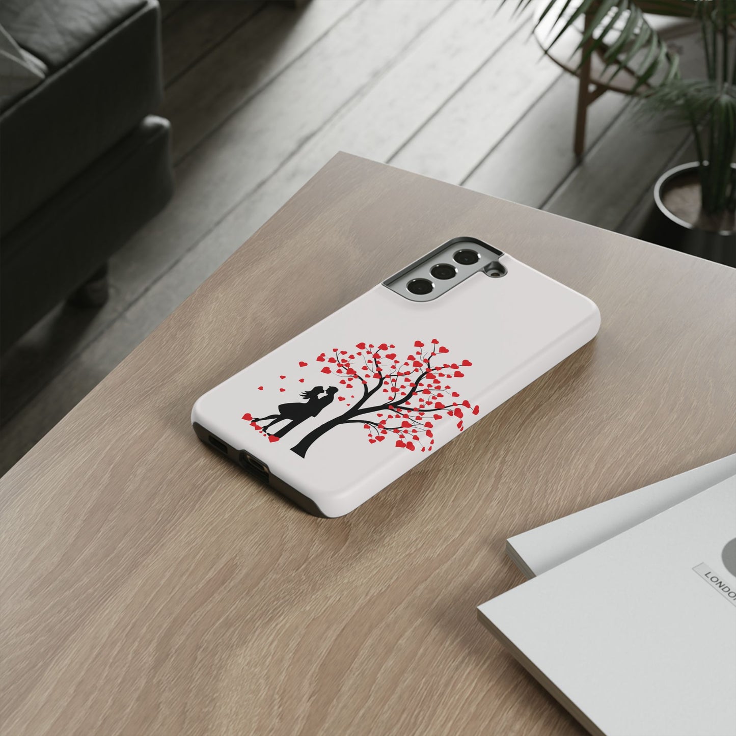 Phone Case - Lover Below in Heart Tree Design