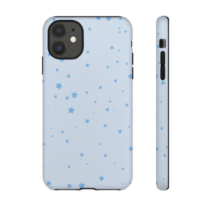 Phone Case - Blue Star in Light Blue Background Design