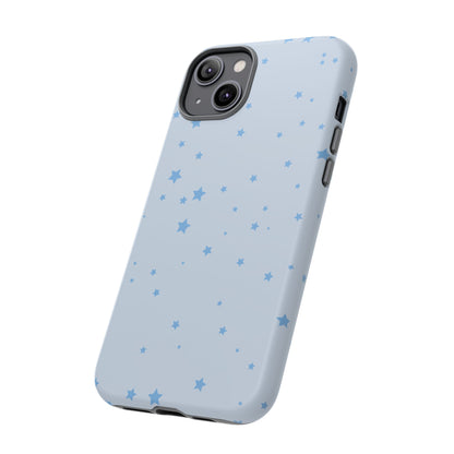 Phone Case - Blue Star in Light Blue Background Design