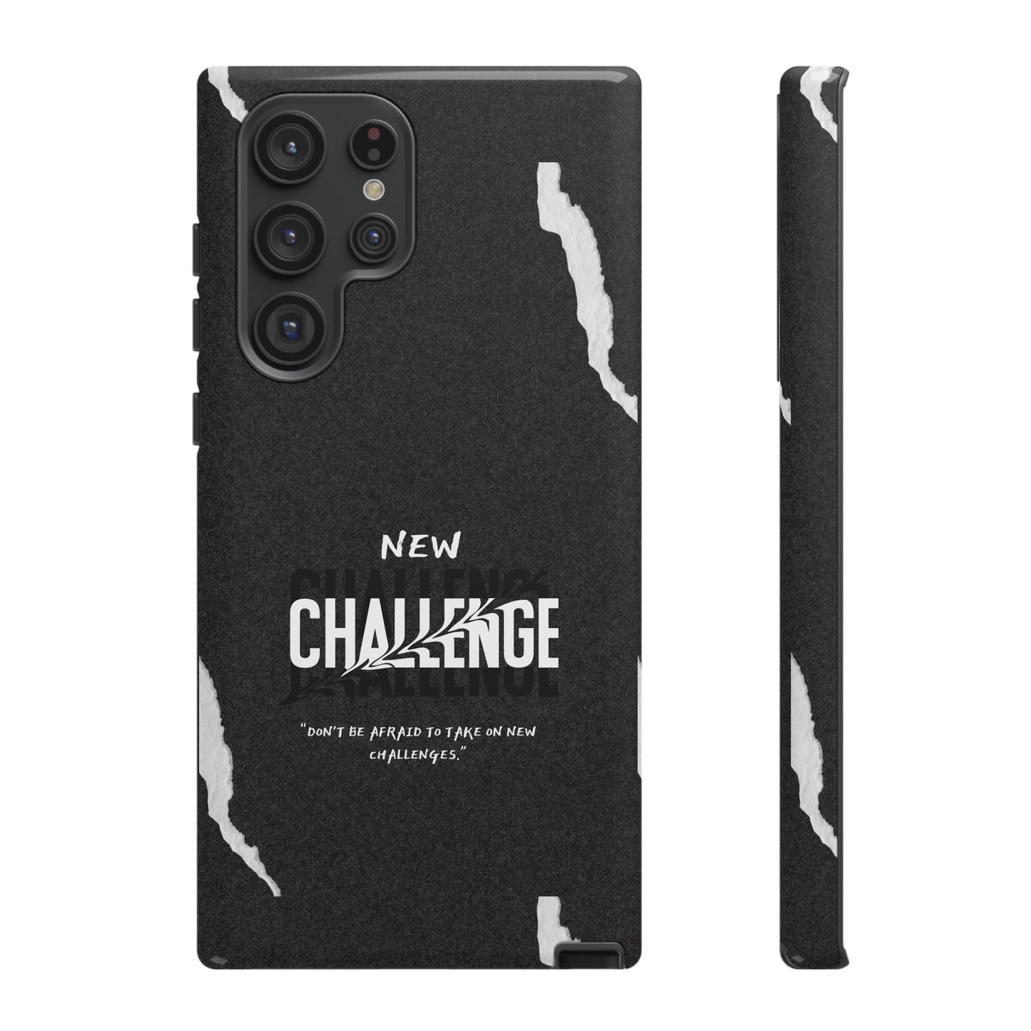 motivational new challenge phone Cases