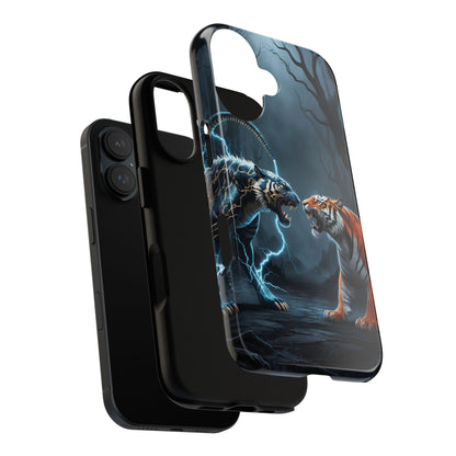 Phone Case - Lion vs Alien Tough Case