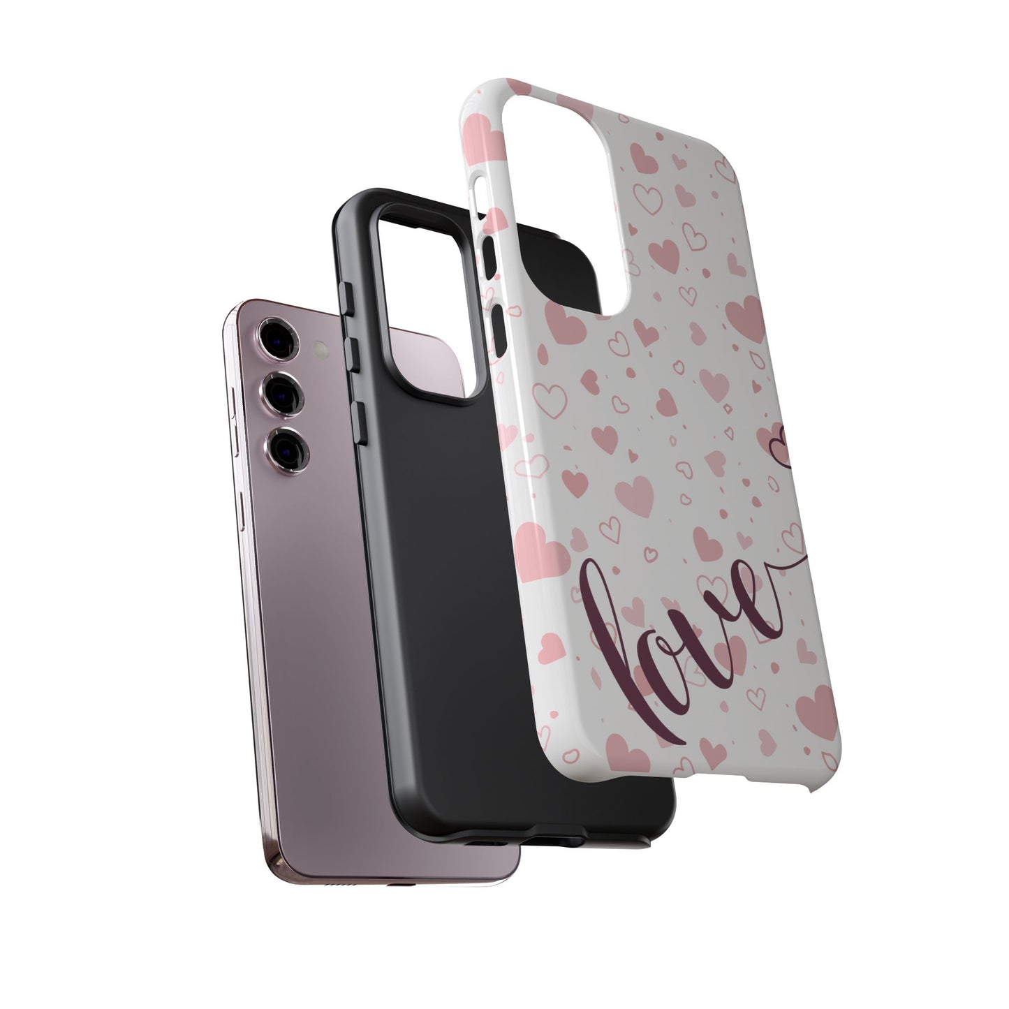 Phone Cases love light bg Tough Cases