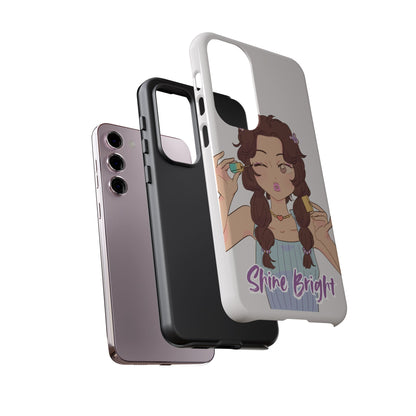 Phone Case - Shine Bright Girl Make Makeup