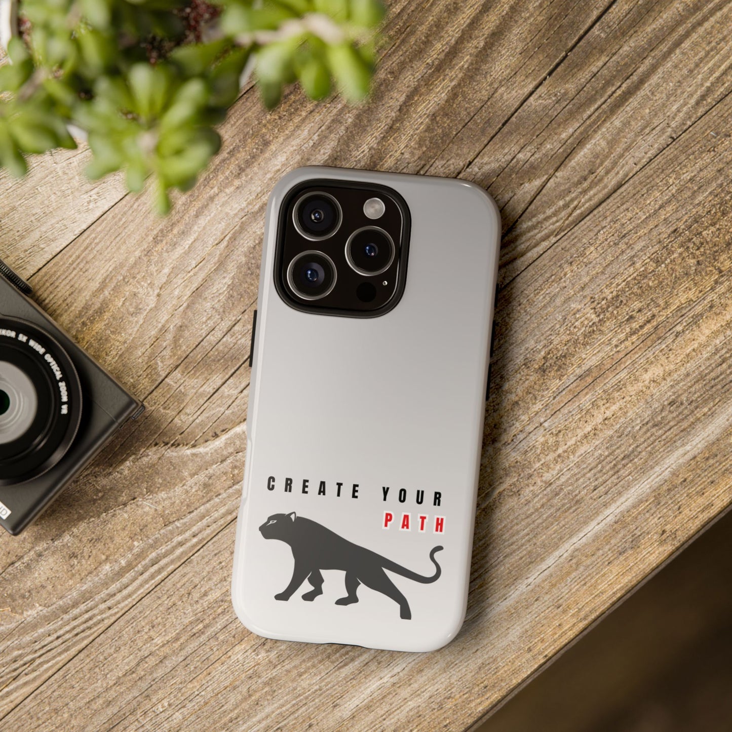 Tough Cases - Create Your Path Black Cat Phone Case