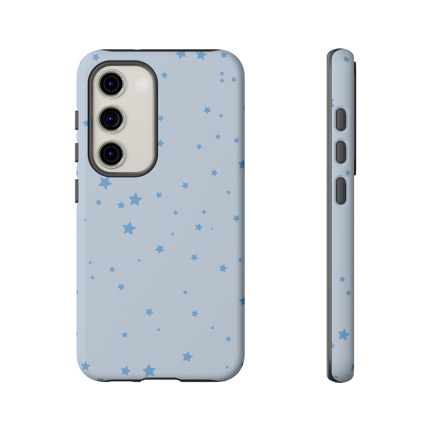 Phone Case - Blue Star in Light Blue Background Design