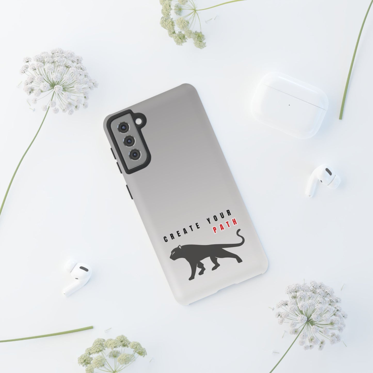 Tough Cases - Create Your Path Black Cat Phone Case