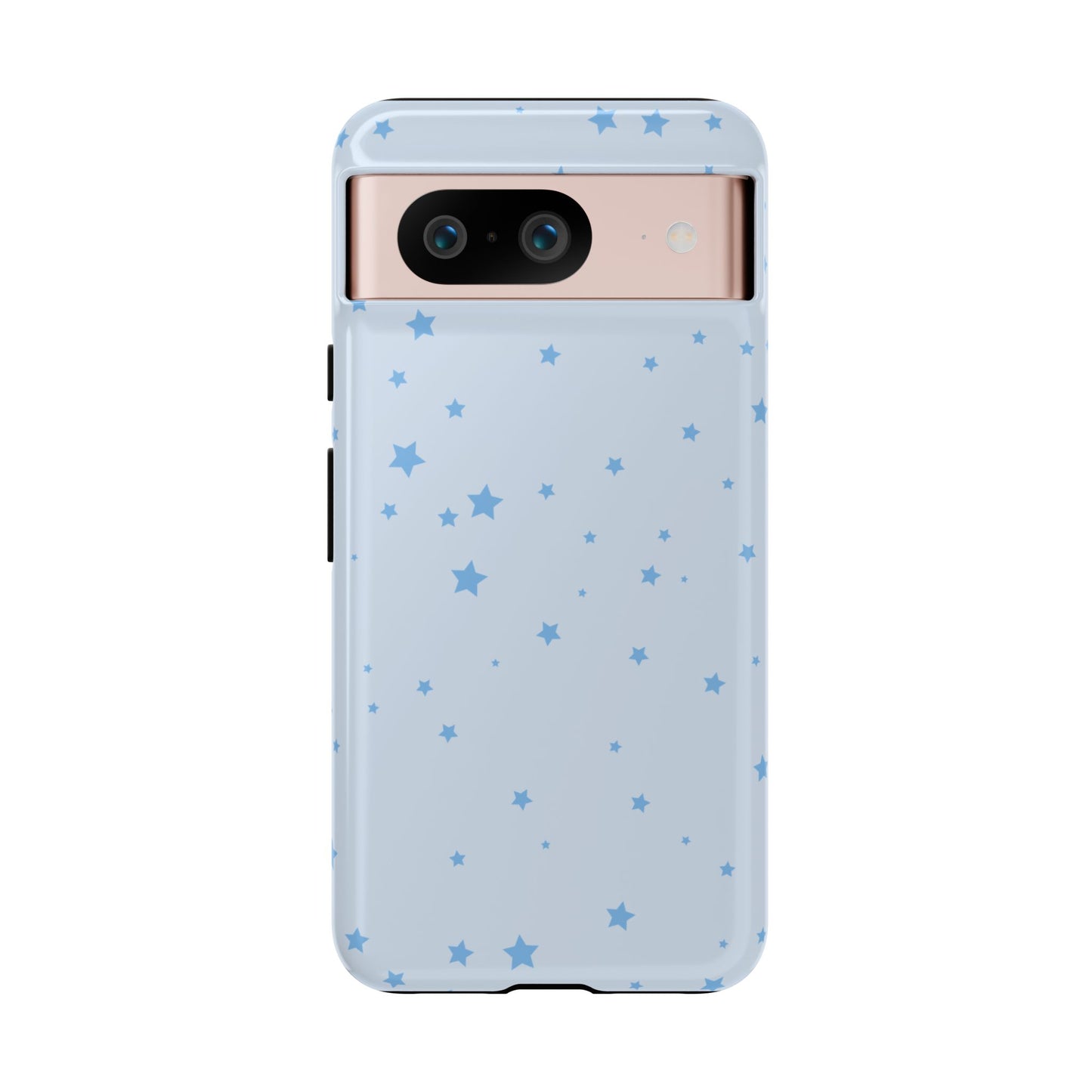 Phone Case - Blue Star in Light Blue Background Design