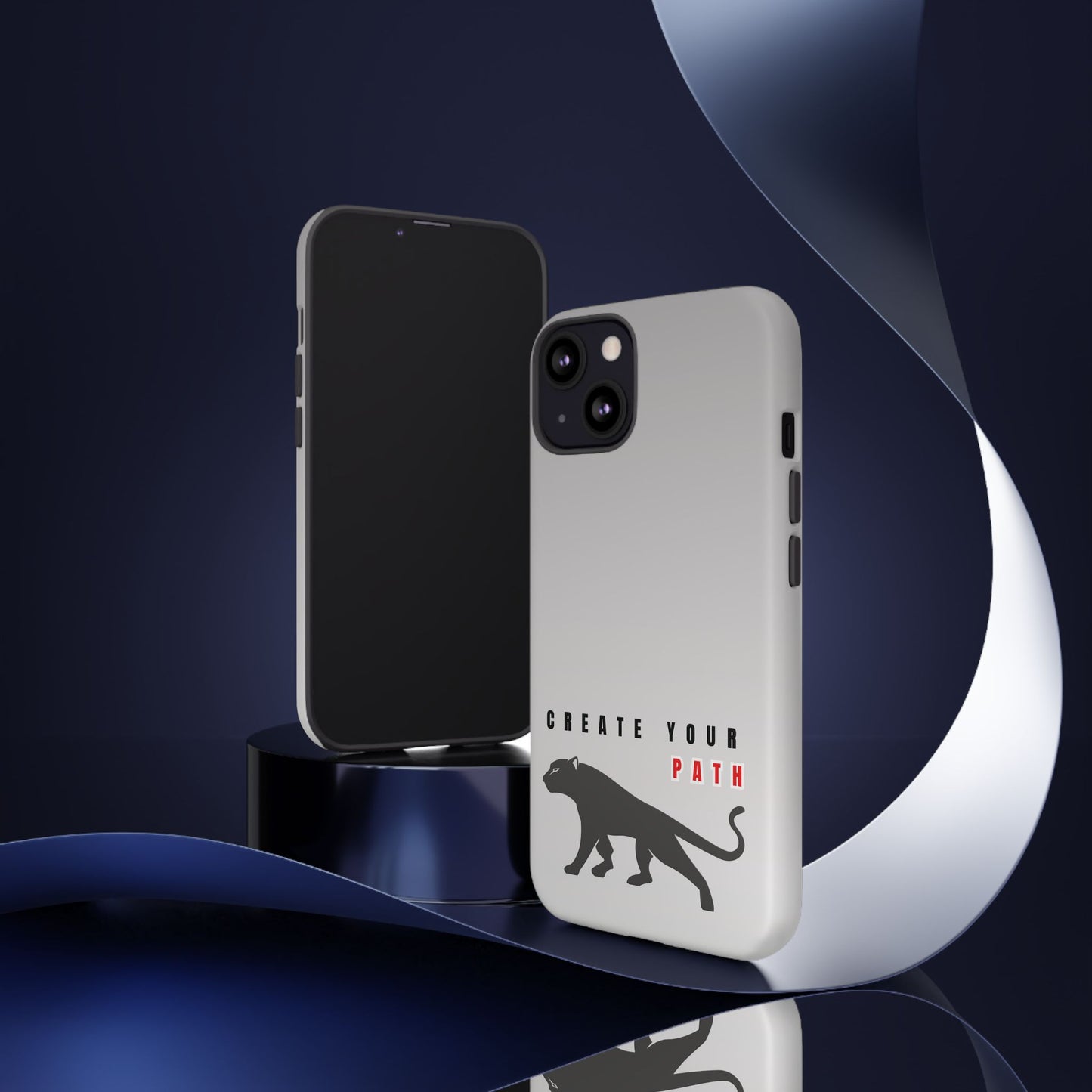 Tough Cases - Create Your Path Black Cat Phone Case