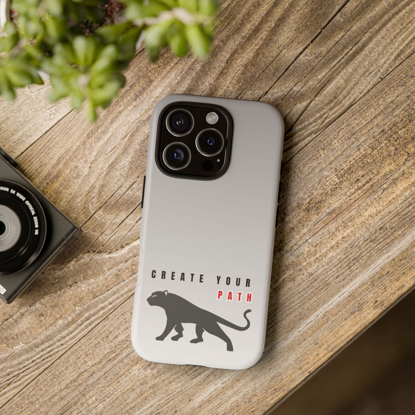 Tough Cases - Create Your Path Black Cat Phone Case