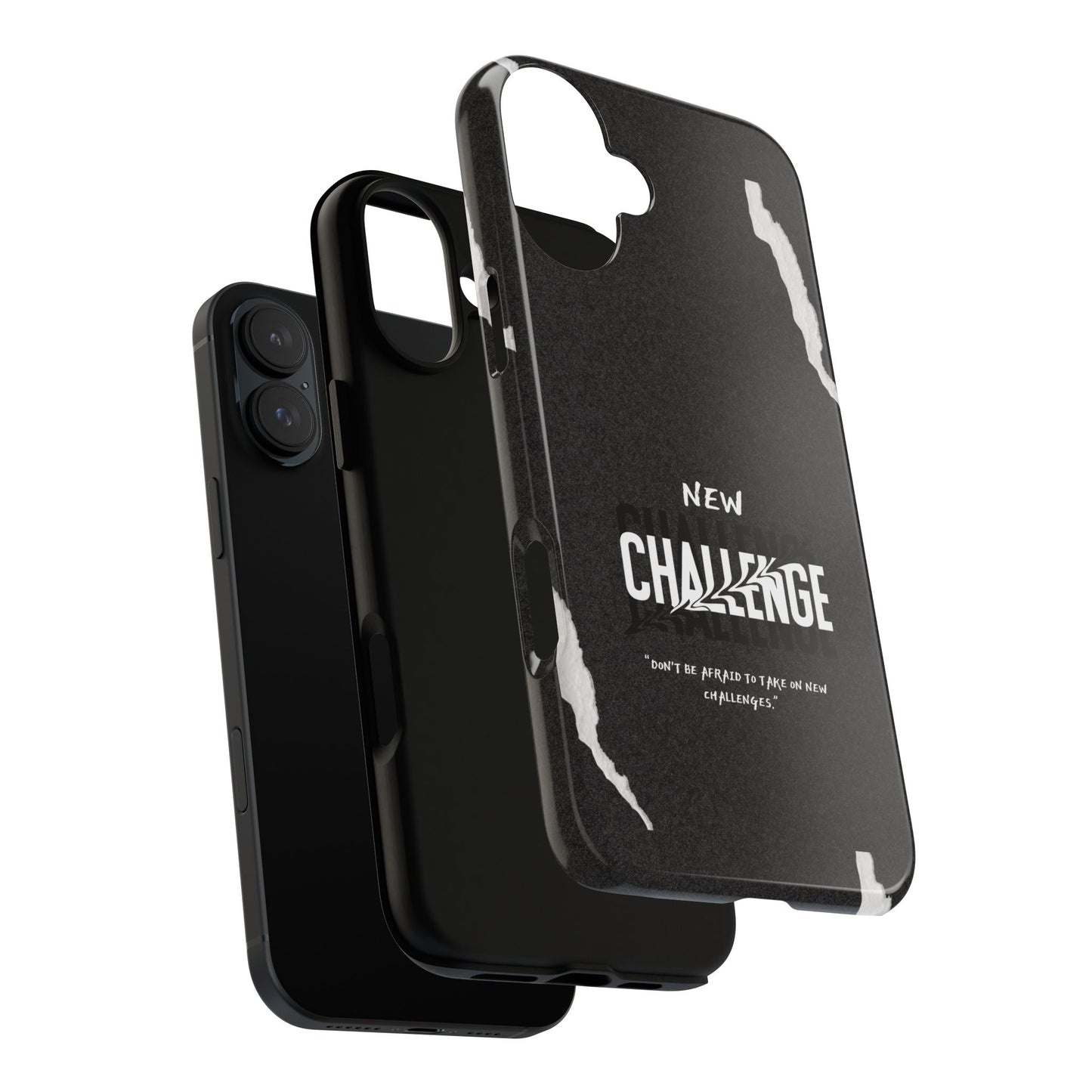 motivational new challenge phone Cases