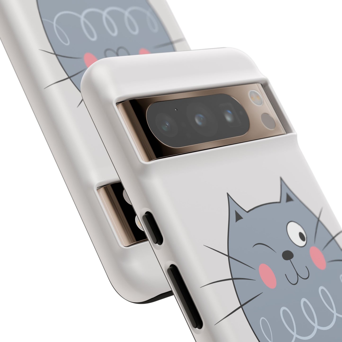 Phone Case - Tough Cat Meow Design