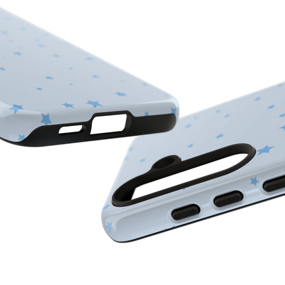 Phone Case - Blue Star in Light Blue Background Design