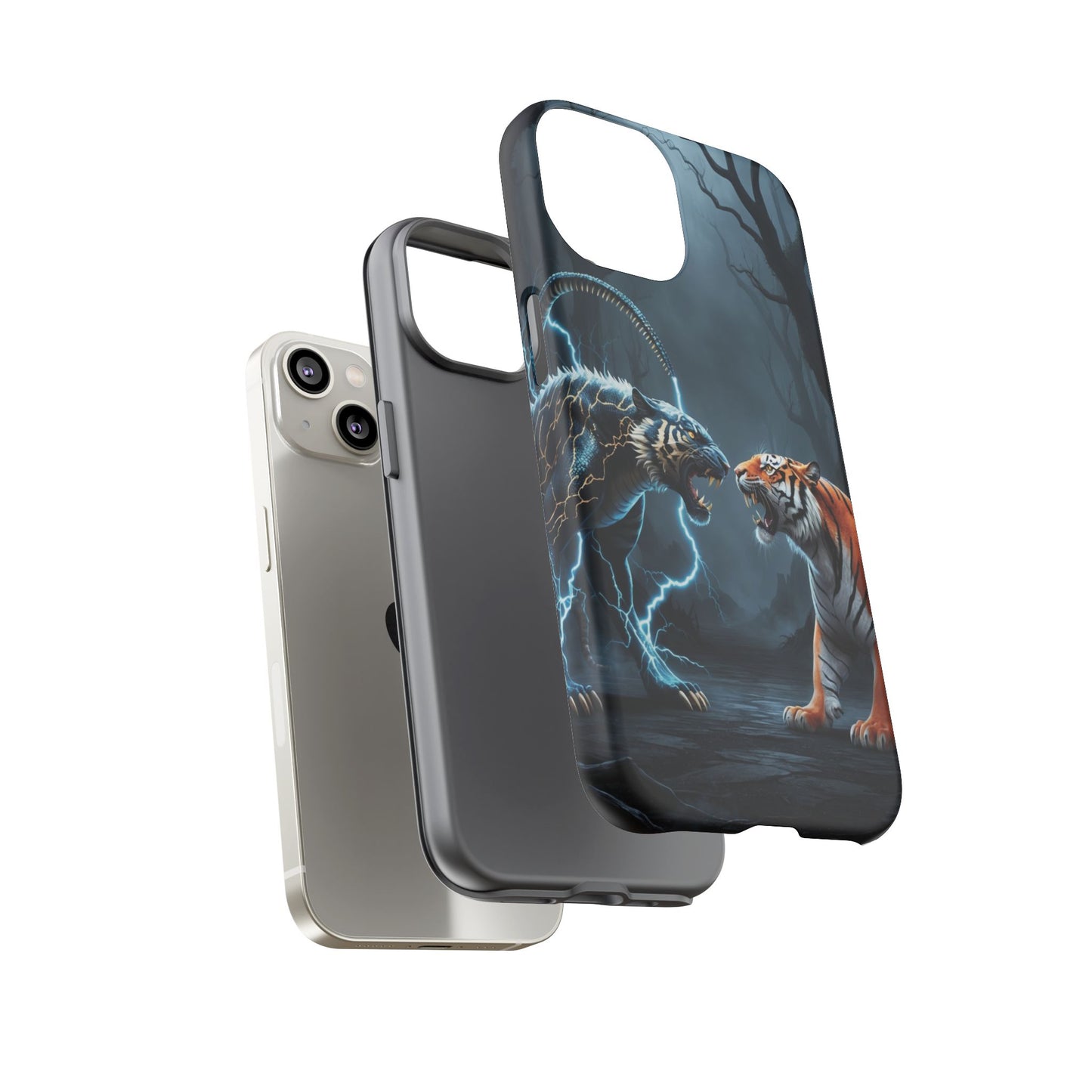 Phone Case - Lion vs Alien Tough Case