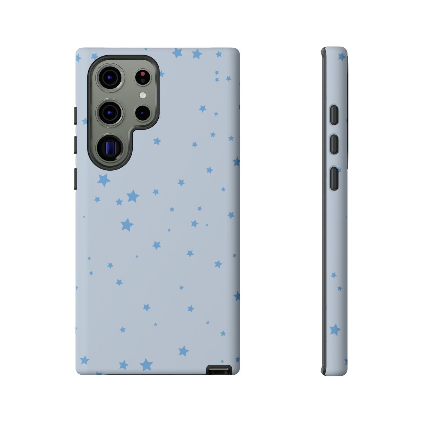 Phone Case - Blue Star in Light Blue Background Design