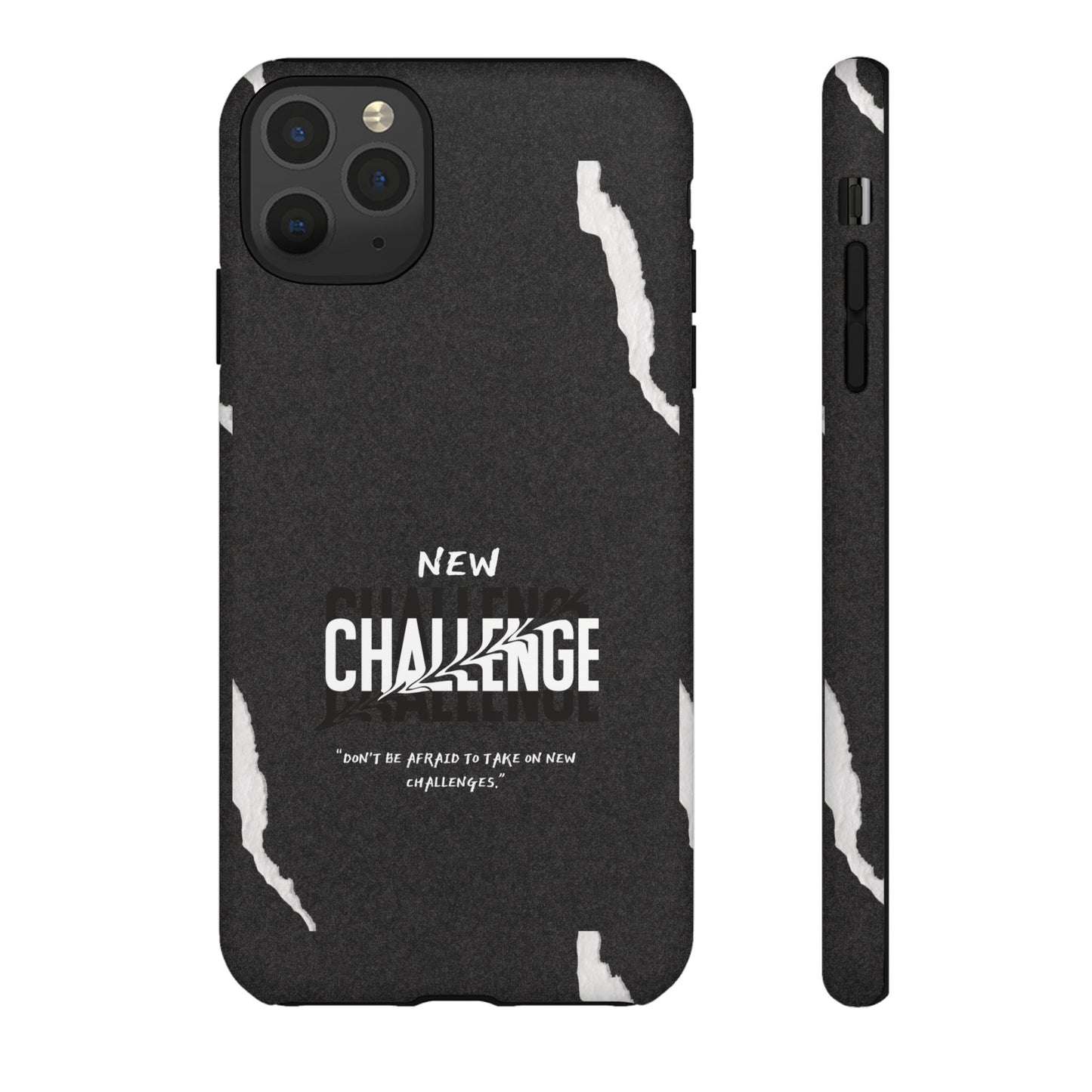 motivational new challenge phone Cases