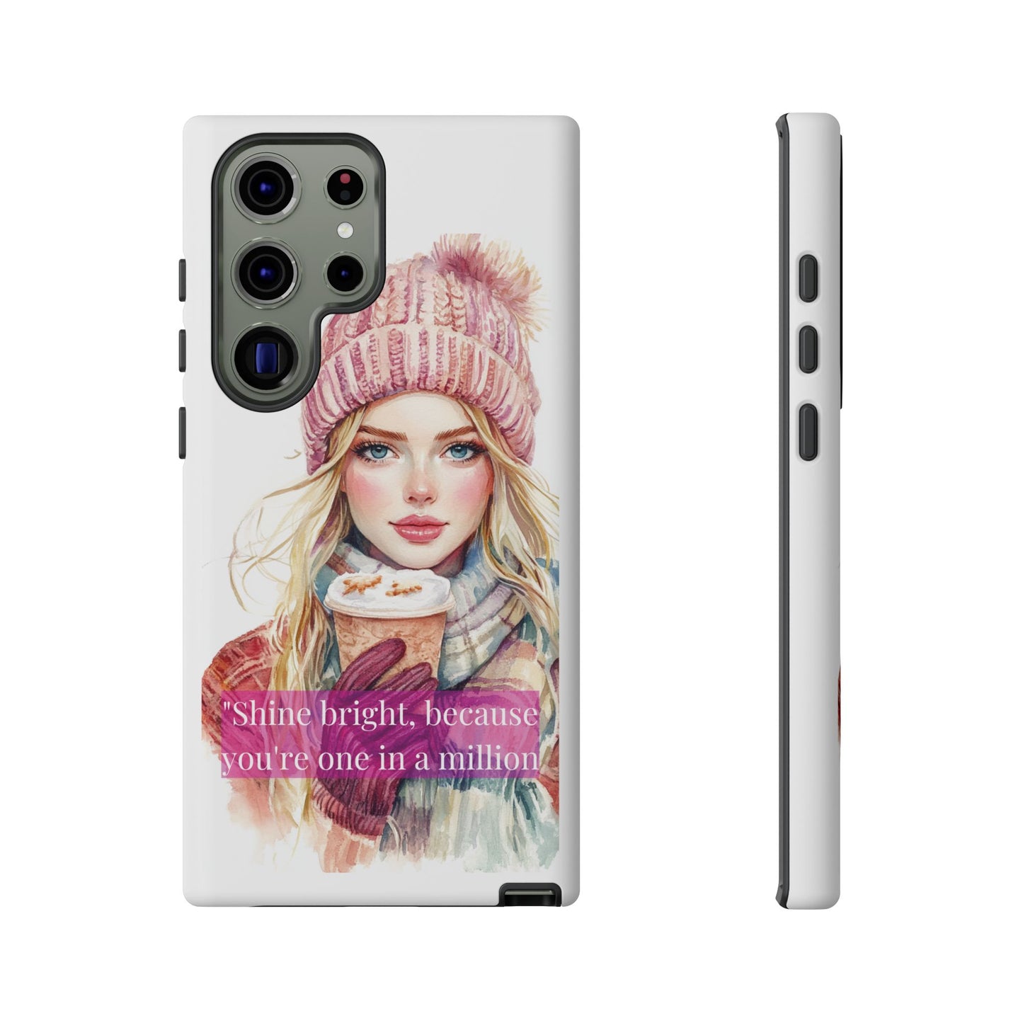 Phone Case - Girls Motivation Beautiful Shine Bright Tough Case