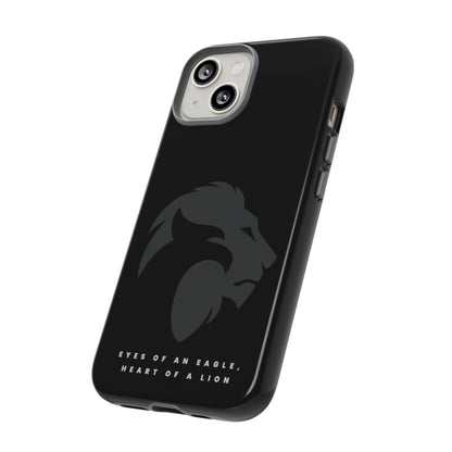 motivational black eagle & lion Tough Cases