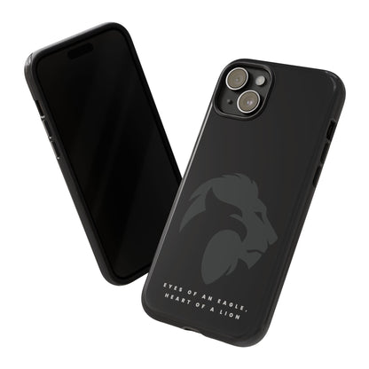 motivational black eagle & lion Tough Cases