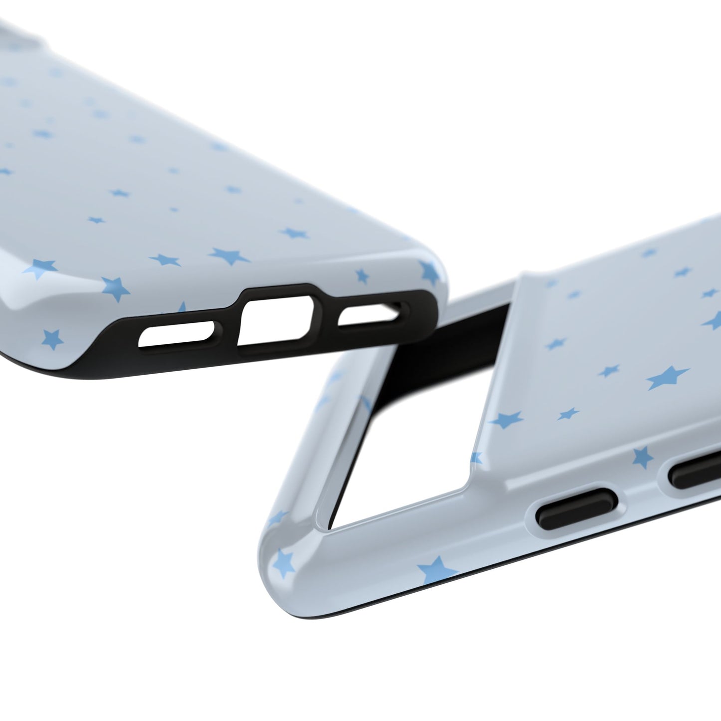 Phone Case - Blue Star in Light Blue Background Design