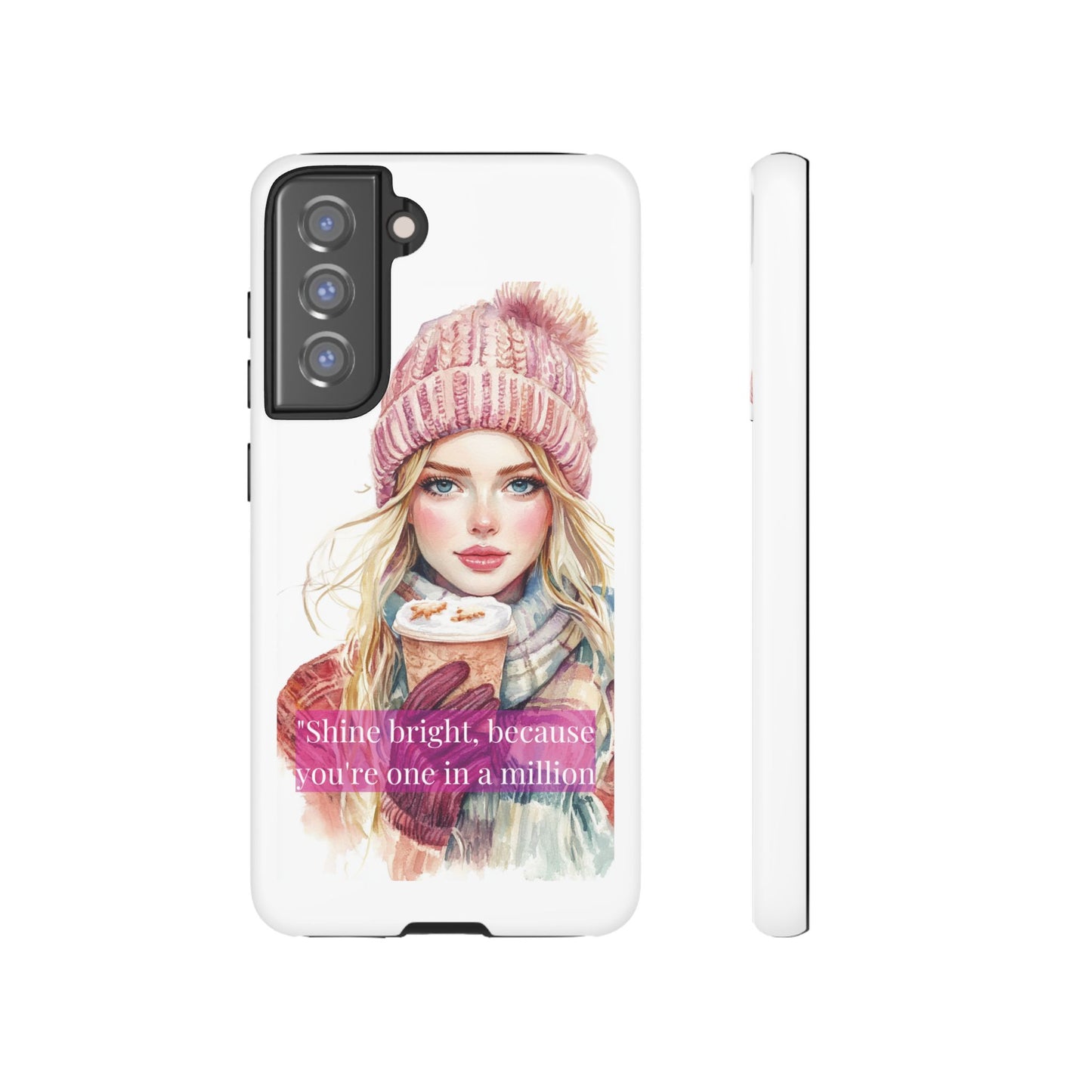 Phone Case - Girls Motivation Beautiful Shine Bright Tough Case