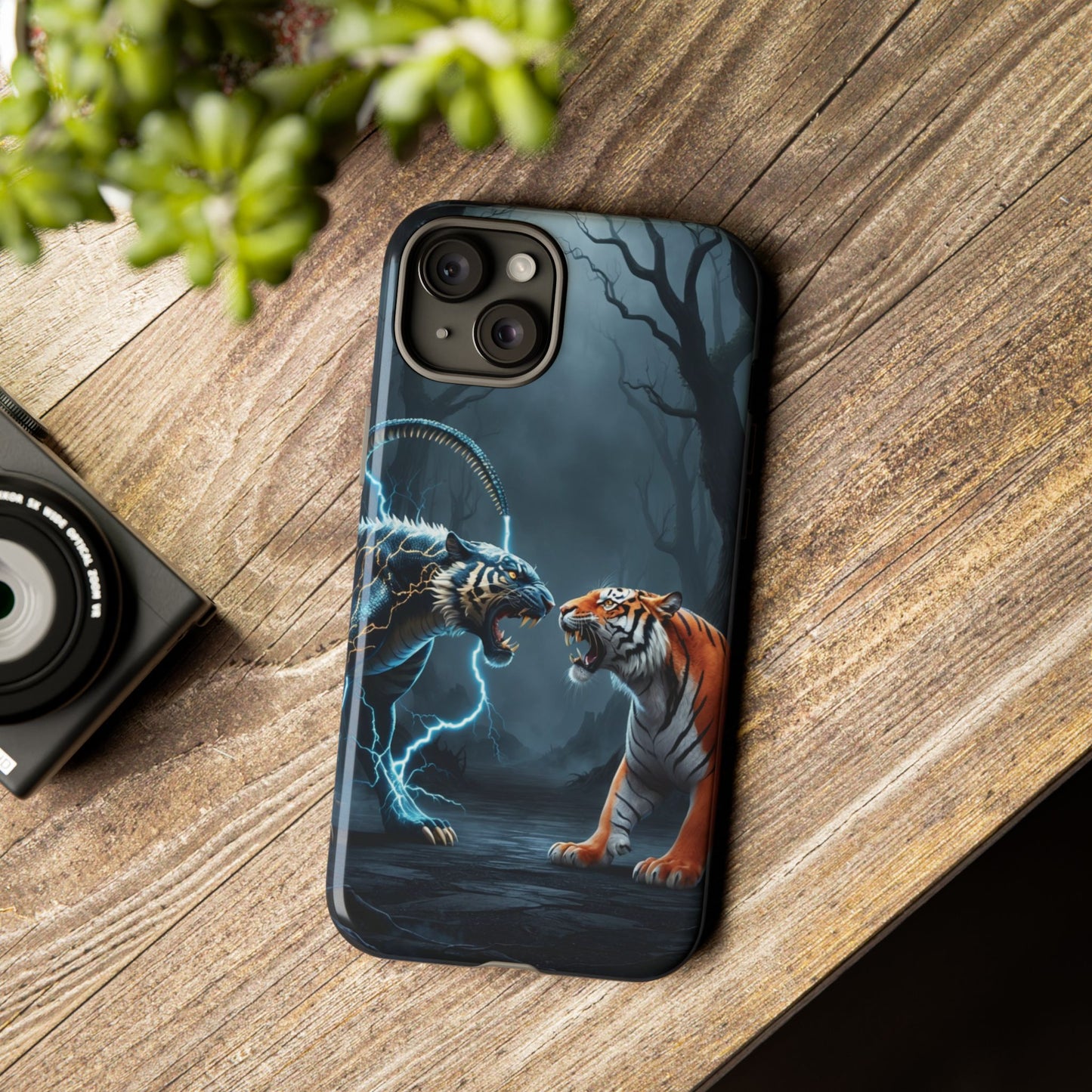 Phone Case - Lion vs Alien Tough Case