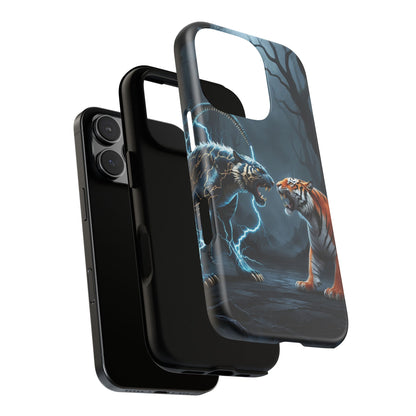 Phone Case - Lion vs Alien Tough Case