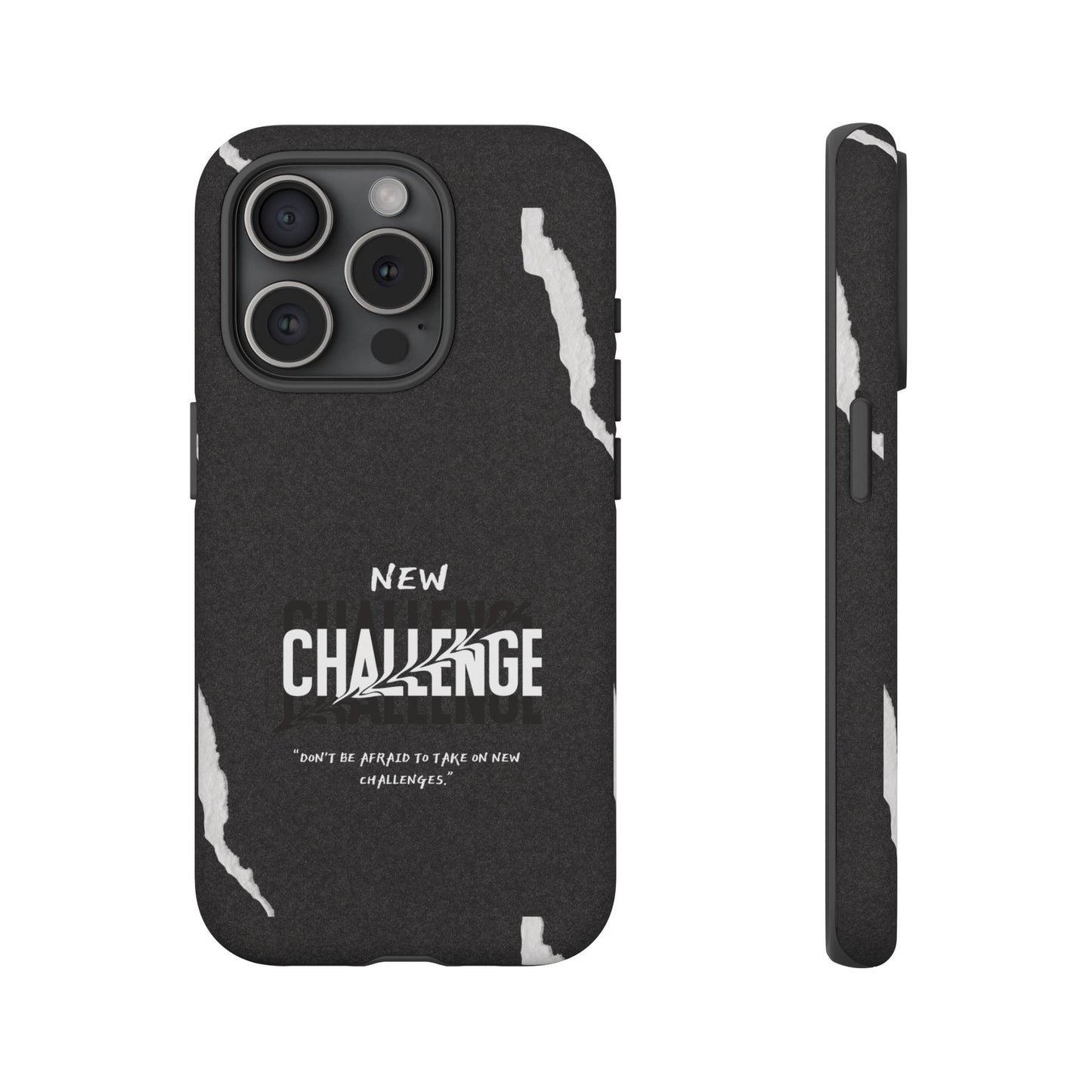 motivational new challenge phone Cases