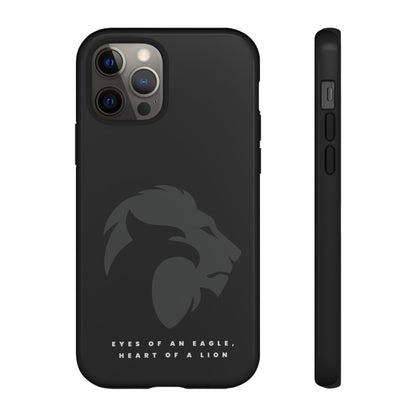 motivational black eagle & lion Tough Cases