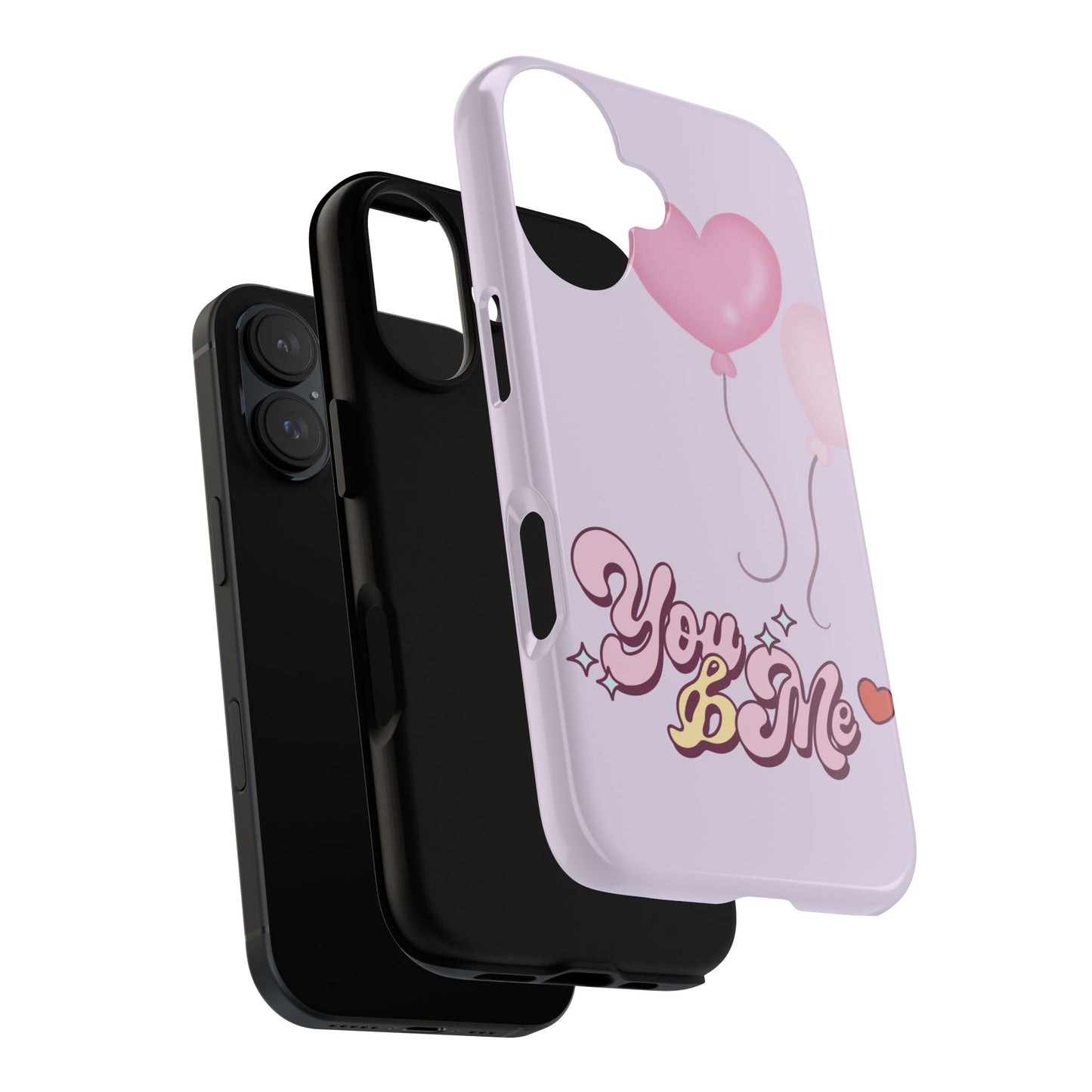 Phone Cases you and me 2 hearts ballon Tough Cases